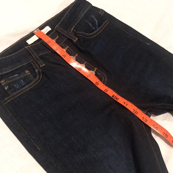 NWOT KanCan High Rise Destructed Dark Wash Button Stretch Skinny Jeans 5/26 - Picture 11 of 11